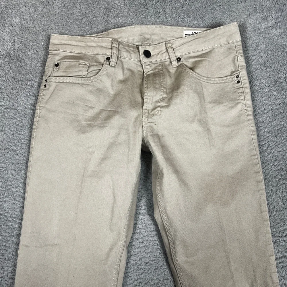 Buffalo David Bitton Jeans Mens 32x32 Sam X Slim Straight Stretch Chinos Khaki